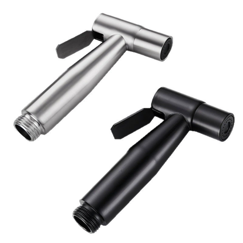 Cross-border Stainless Steel Toilet Companion Spray Gun Suit Portable Women's Washer Nozzle Pressurized Toilet Flushing Small Spray Gun